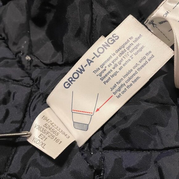 Lands End Fleece Lined Winter Parka Kids Girls Size XL Jacket - Picture 12 of 16